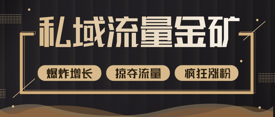 价值2200元私域流量的金矿，循环获取各大媒体精准流量，无限复制网红的精准流量！-南青云资源库