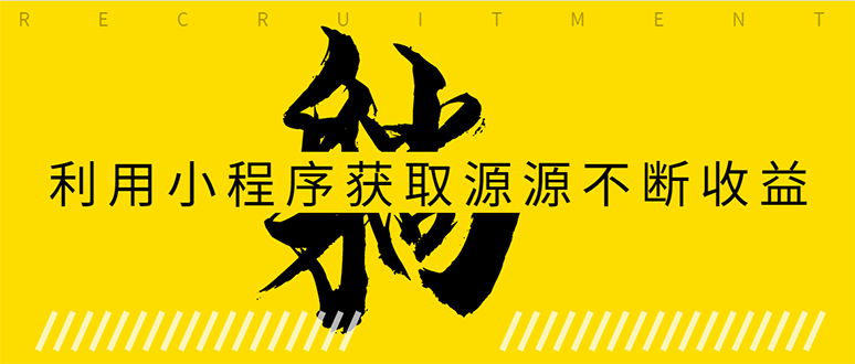 躺赚项目：如何利用小程序为自己获取源源不断的收益，轻松月入10000+-南青云资源库