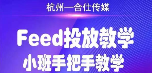 合仕传媒Feed投放教学，手把手教学，开车烧钱必须自己会-南青云资源库