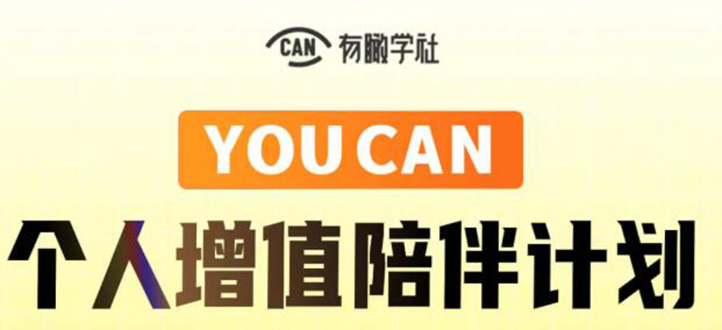 有趣学社·YOUCAN个人增值陪伴计划：提升个人“稳定可持续赚钱能力”-南青云资源库