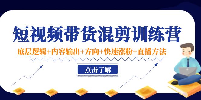 短视频带货混剪训练营：底层逻辑+内容输出+方向+快速涨粉+直播方法-南青云资源库