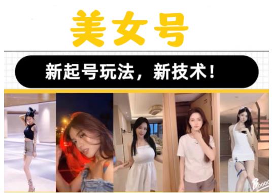 2023抖音快手短视频美女号课程制作玩法教程，美女号搬运新起号玩法，新技术（素材+教程）-南青云资源库