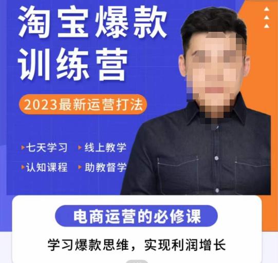 爱上黄昏·淘宝爆款训练营，2023最新运营打法，学习爆款思维，实现利润增长-南青云资源库