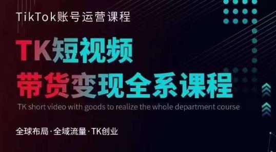 Tiktok运营线上训练营，引流爆单，急速涨粉，Tiktok短视频玩法大揭秘-南青云资源库