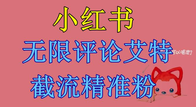 小红书无限评论艾特截流精准粉（软件+教程）-南青云资源库