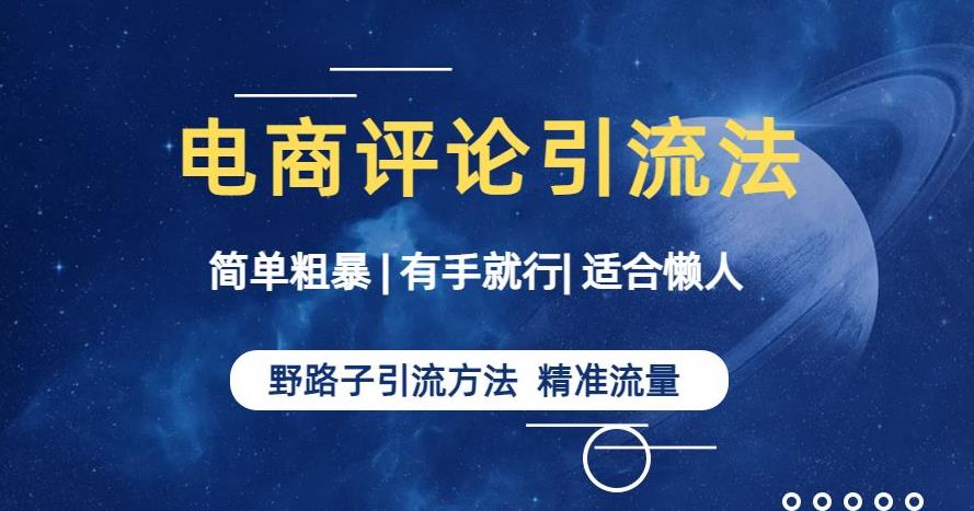 简单粗暴野路子引流-电商平台评论引流大法，适合懒人有手就行【揭秘】-南青云资源库