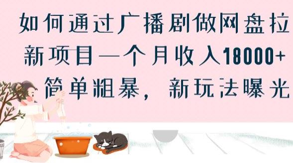 如何通过广播剧做网盘拉新项目一个月收入18000+，简单粗暴，新玩法曝光【揭秘】-南青云资源库
