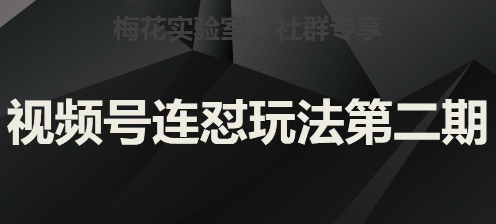 梅花实验室社群视频号连怼玩法第二期，实操讲解全部过程-南青云资源库