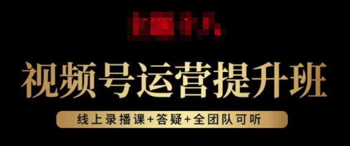 视频号运营提升班：视频号起号逻辑，视频号选品技巧及带货-南青云资源库