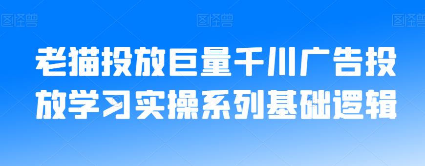 老猫投放巨量千川广告投放学习实操系列基础逻辑-南青云资源库