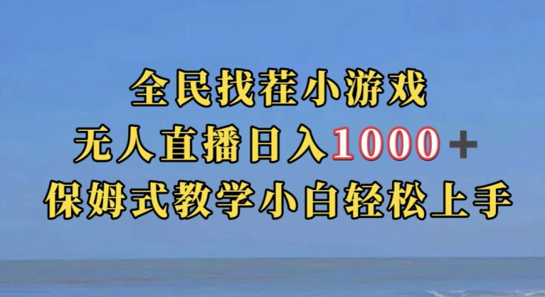 全民找茬小游戏直播玩法，抖音爆火直播玩法，日入1000+-南青云资源库
