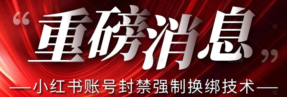 【最新】小红书账号封禁强制换绑技术可日赚300-南青云资源库