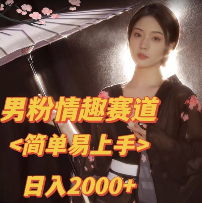 全网网首发！日入2000+最新版本男粉情趣私欲变现项目【揭秘】-南青云资源库