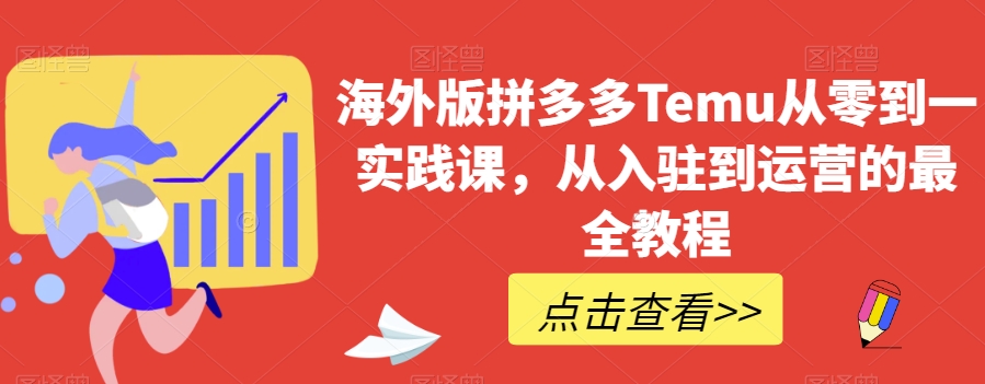 海外版拼多多Temu从零到一实践课，从入驻到运营的最全教程-南青云资源库