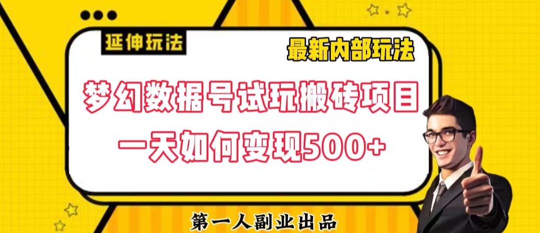 数据号回归玩法游戏试玩搬砖项目再创日入500+【揭秘】-南青云资源库