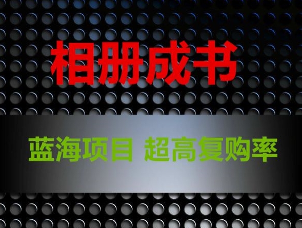 相册成书，蓝海项目，认真操作月入过万【揭秘】-南青云资源库