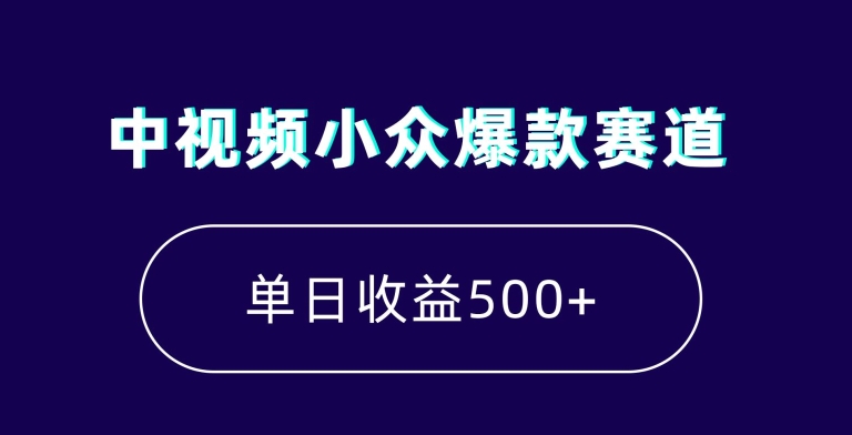 中视频小众爆款赛道，7天涨粉5万+，小白也能无脑操作，轻松月入上万【揭秘】-南青云资源库