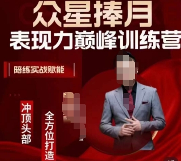 众星捧月表现力巅峰训练营，全方位打造，陪练实战赋能-南青云资源库