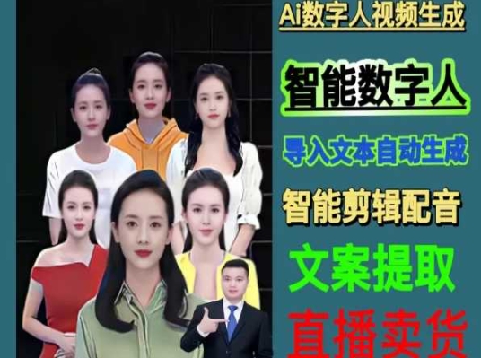 伍老师Ai数字人快速剪辑制作以及变现视频课-南青云资源库