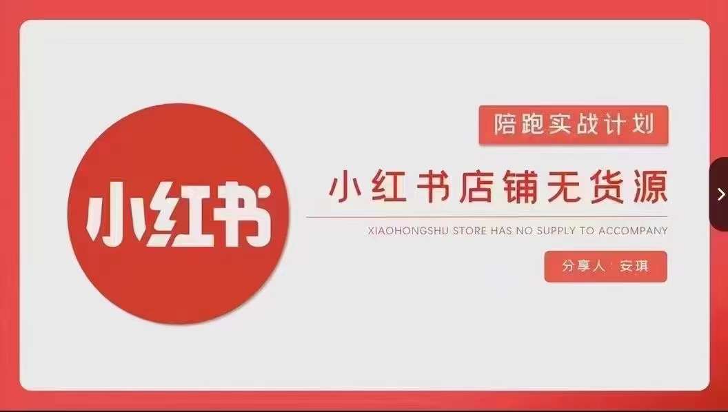 安琪-小红书店铺无货源实战，开店到售后全流程操作-南青云资源库