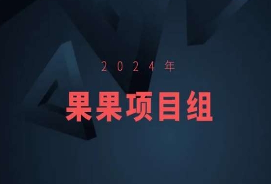 2024年果果项目组项目合集-果果最新项目-南青云资源库