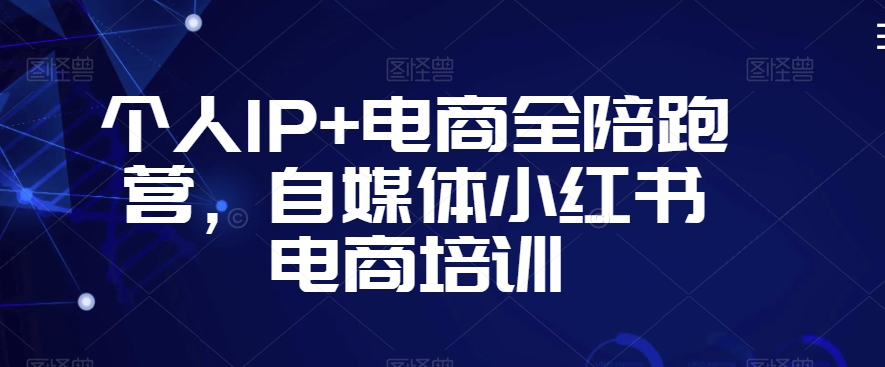 个人IP+电商全陪跑营，自媒体小红书电商培训-南青云资源库