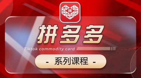 2024拼多多系列课，【基础】【运营】【活动】【推广】【玩法】5大模块-南青云资源库