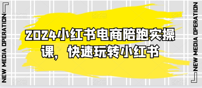 2024小红书电商陪跑实操课，快速玩转小红书，超过20节精细化课程-南青云资源库
