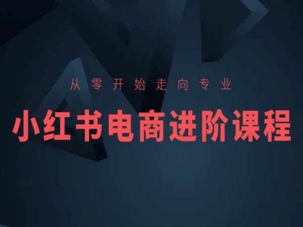 从零开始走向专业，小红书电商进阶课程-南青云资源库