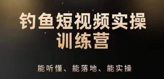 0基础学习钓鱼短视频系统运营实操技巧，钓鱼再到系统性讲解定位ip策划技巧-南青云资源库